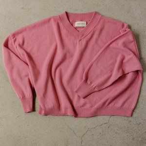 James Street Light Vee Pink Sweater Size Small